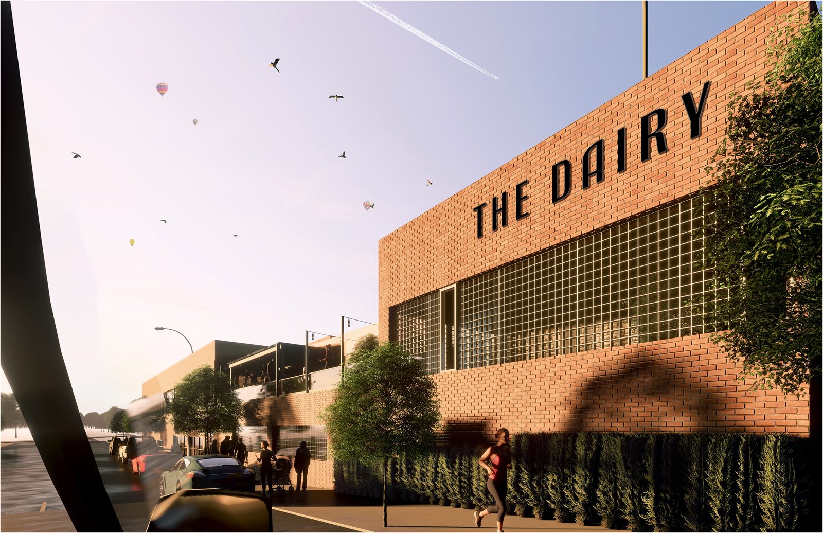 The Dairy Apartments, the converted Aines Dairy plant at 3130 Gillham Road